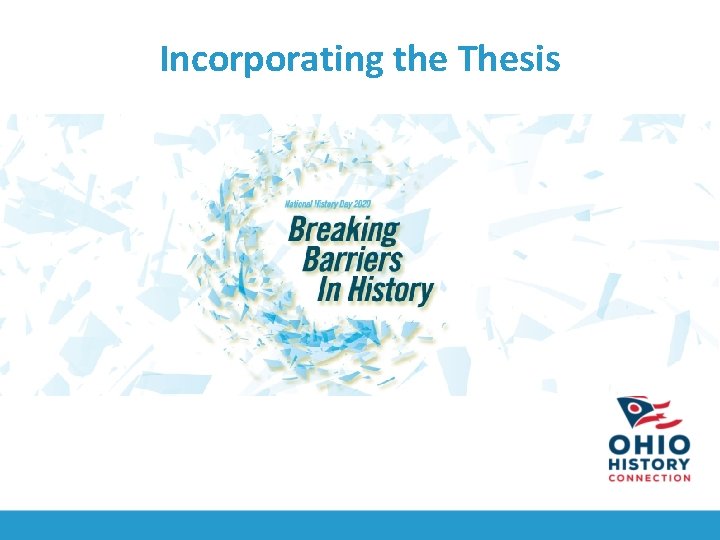 Incorporating the Thesis 