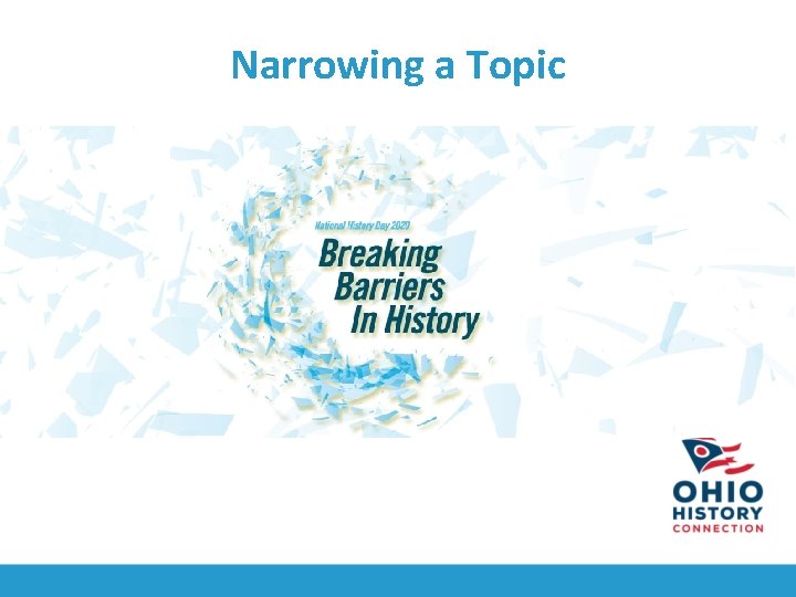 Writing a Thesis Statement 2020 Theme Breaking Barriers