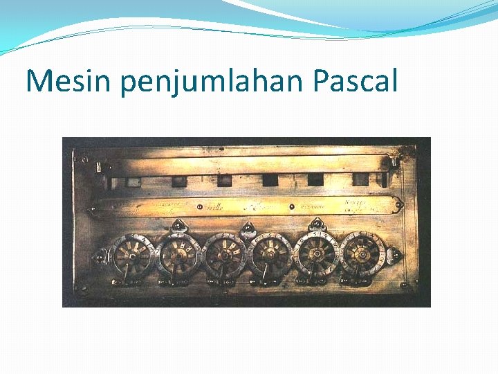 Mesin penjumlahan Pascal 