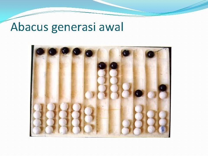 Abacus generasi awal 
