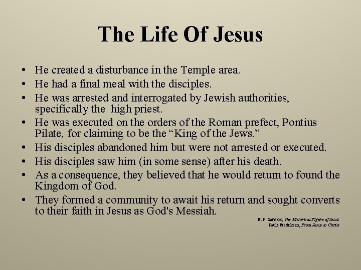 The Life Of Jesus • He created a disturbance in the Temple area. • The Life Of Jesus • He created a disturbance in the Temple area. •