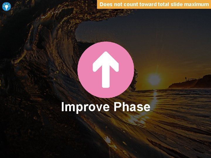 Does not count toward total slide maximum Improve Phase 