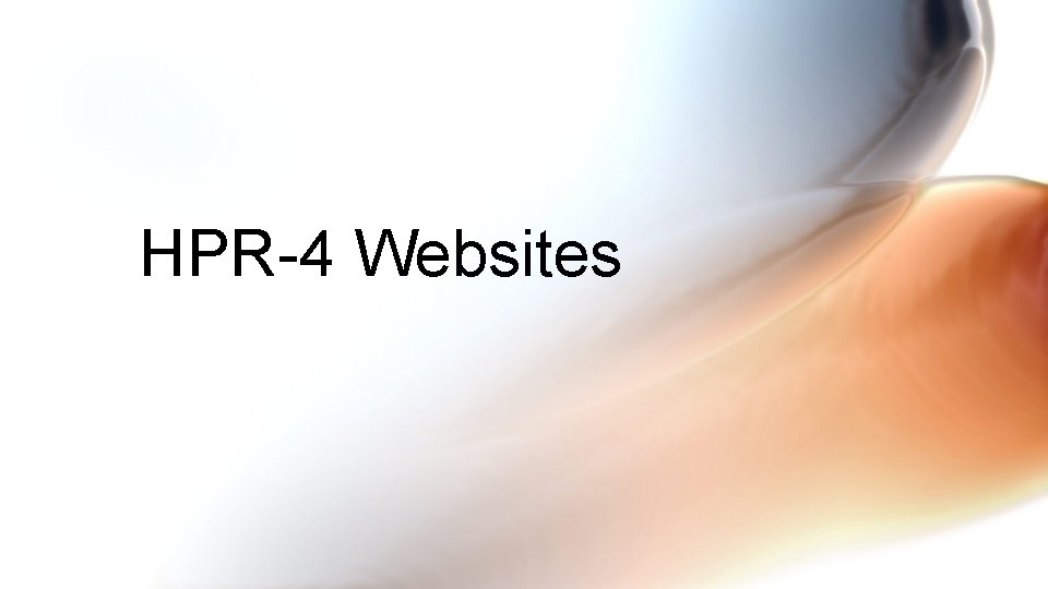 HPR-4 Websites 