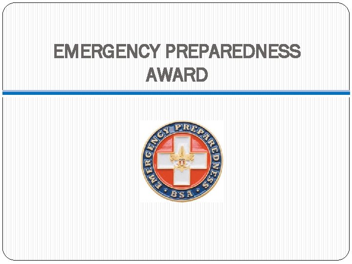 EMERGENCY PREPAREDNESS AWARD 