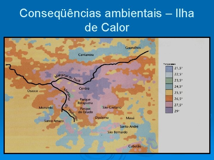 Conseqüências ambientais – Ilha de Calor 