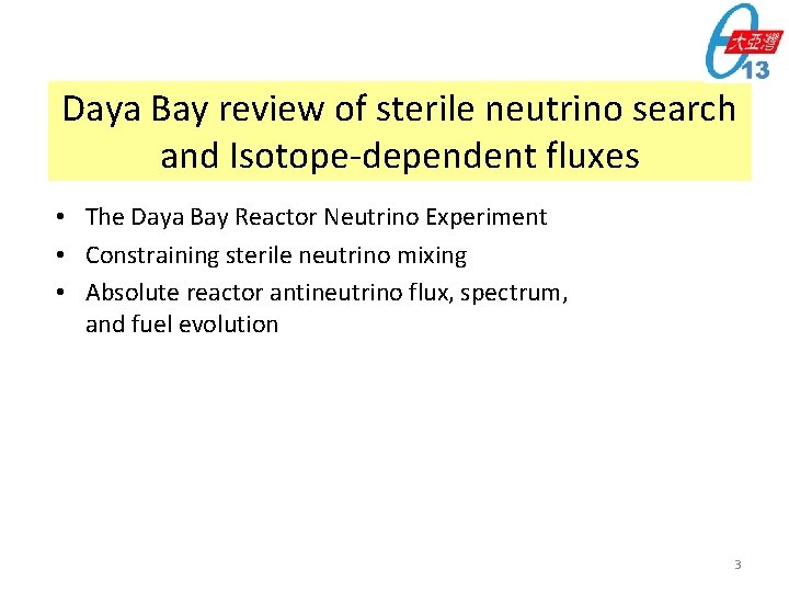 Daya Bay review of sterile neutrino search and Isotope-dependent fluxes • The Daya Bay