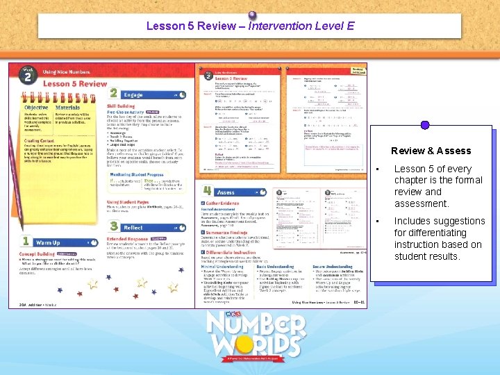 Lesson 5 Review – Intervention Level E Review & Assess • Lesson 5 of