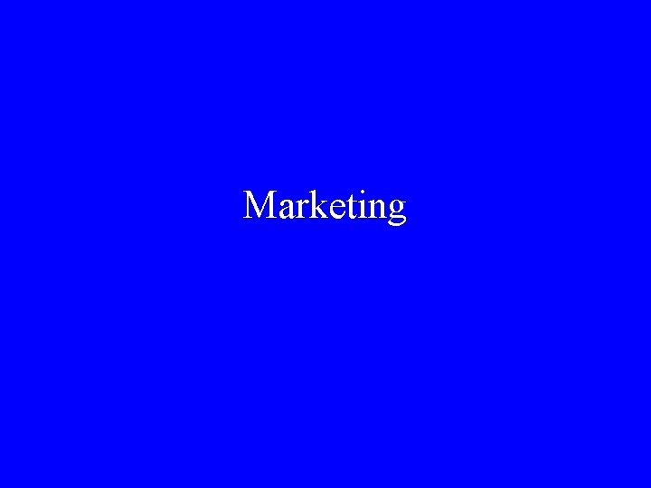 Marketing 