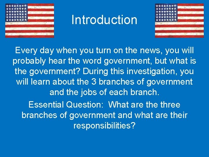 Introduction Every day when you turn on the news, you will probably hear the