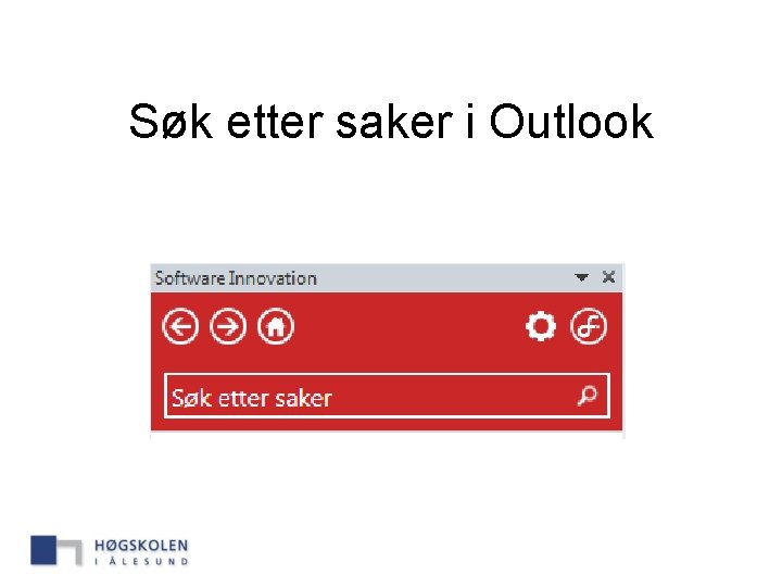 Søk etter saker i Outlook 