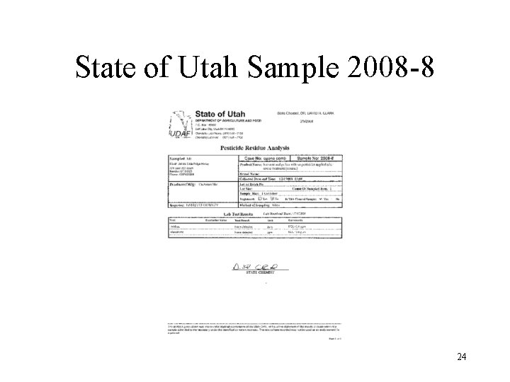 State of Utah Sample 2008 -8 24 