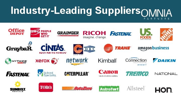 Industry-Leading Suppliers 