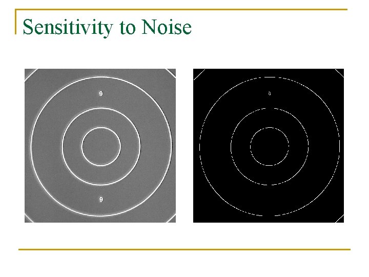 Sensitivity to Noise 