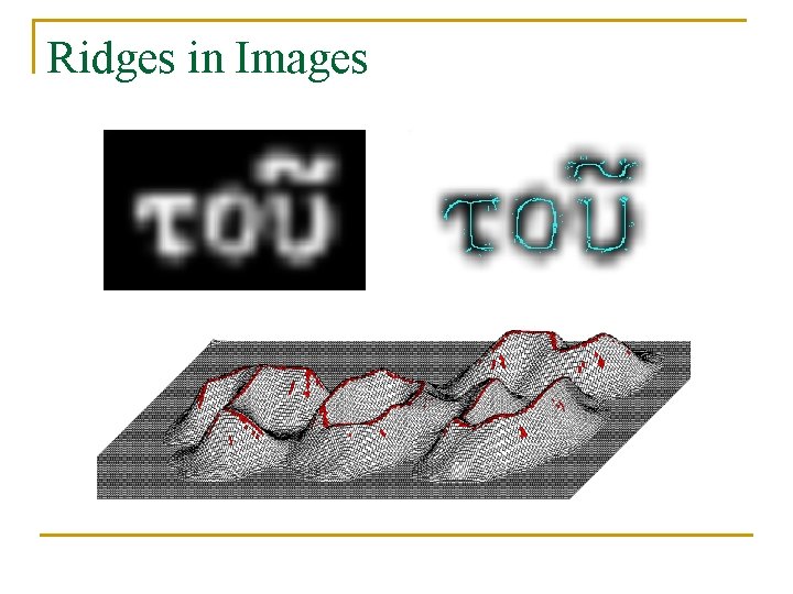 Ridges in Images 