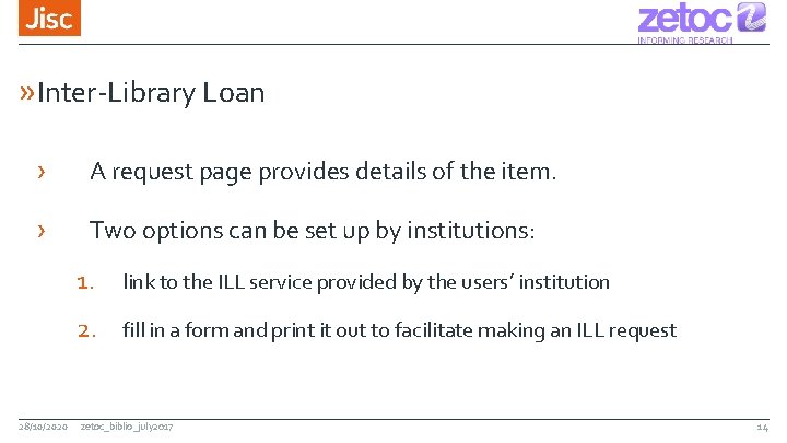» Inter-Library Loan › A request page provides details of the item. › Two