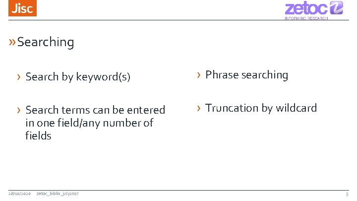 » Searching › Search by keyword(s) › Phrase searching › Search terms can be