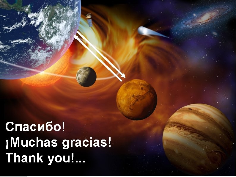 Cпасибо! ¡Muchas gracias! Thank you!. . . 