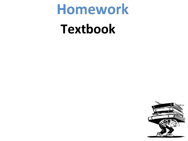 Homework Textbook 