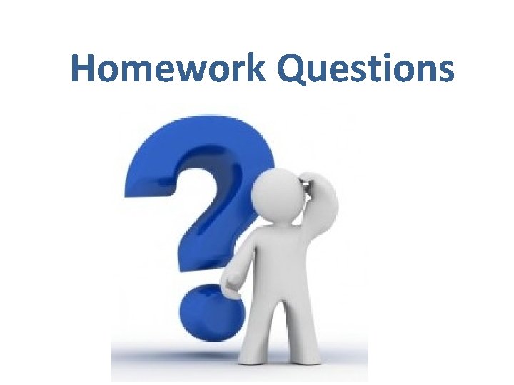 Homework Questions 