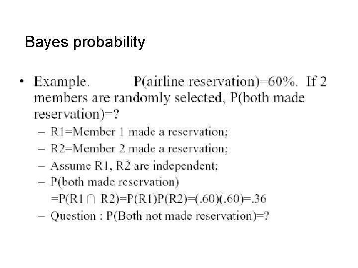 Bayes probability 