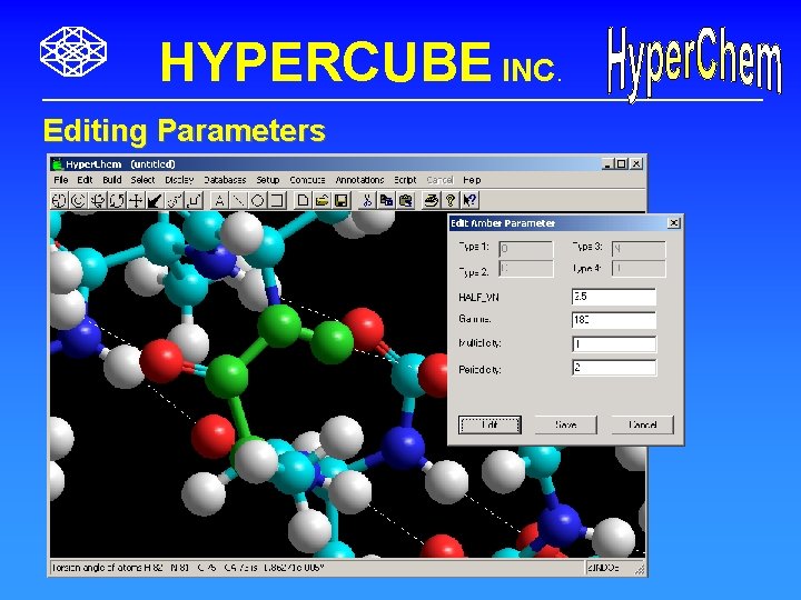 HYPERCUBE INC. Editing Parameters 