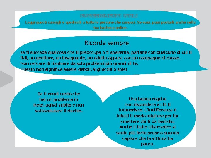 Leggi questi consigli e spediscili a tutte le persone che conosci. Se vuoi, puoi