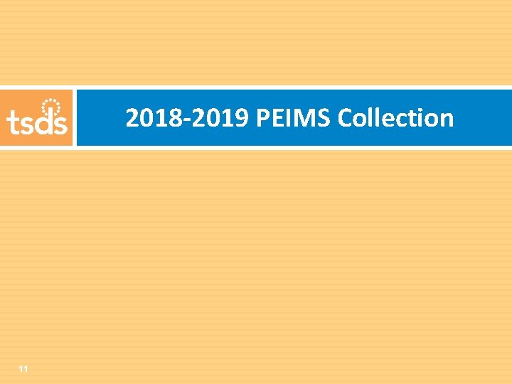 2018 -2019 PEIMS Collection 11 