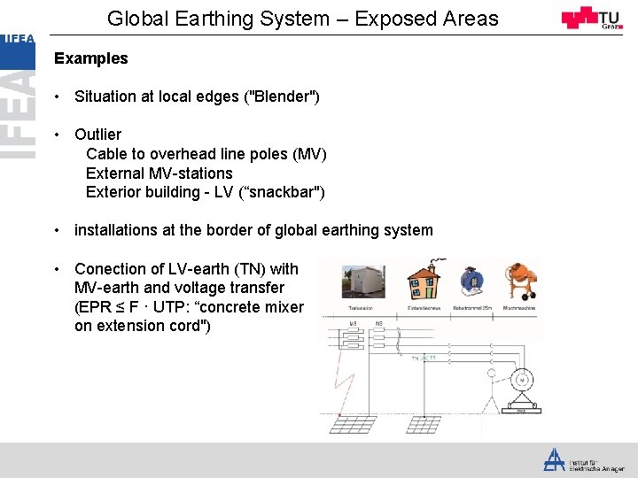 Global Earthing System – Exposed Areas Examples • Situation at local edges ("Blender") •