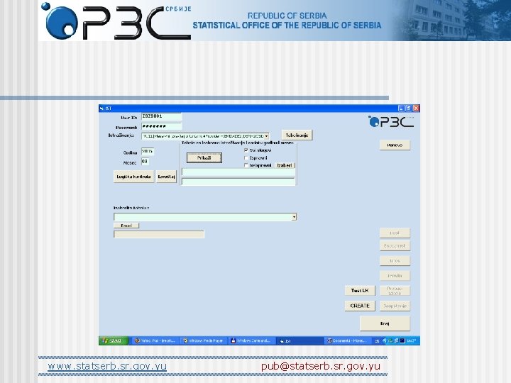 www. statserb. sr. gov. yu pub@statserb. sr. gov. yu 