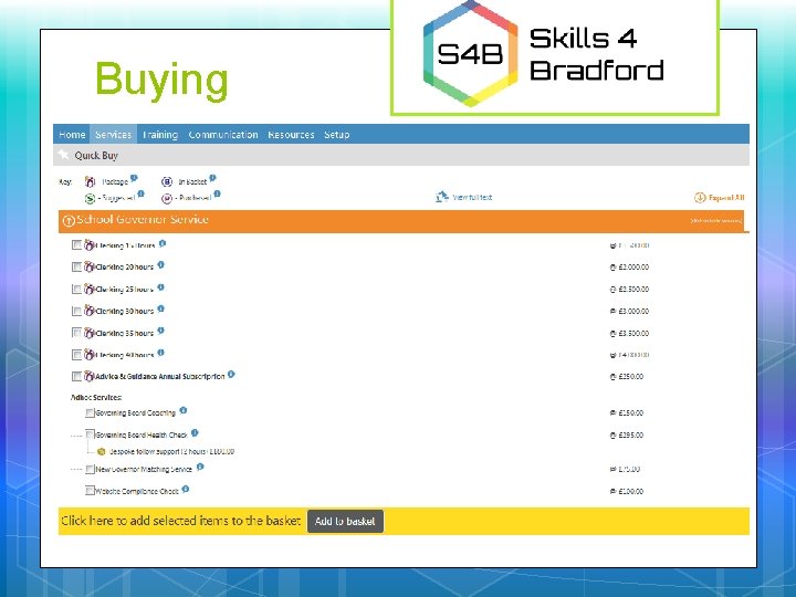 Buying 