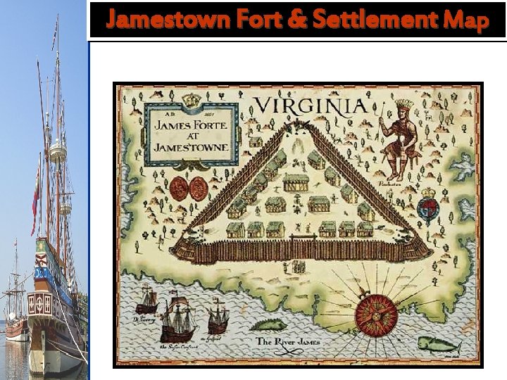 Jamestown Fort & Settlement Map 