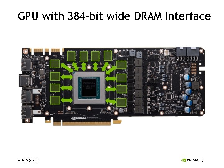 GPU with 384 -bit wide DRAM Interface HPCA 2018 2 