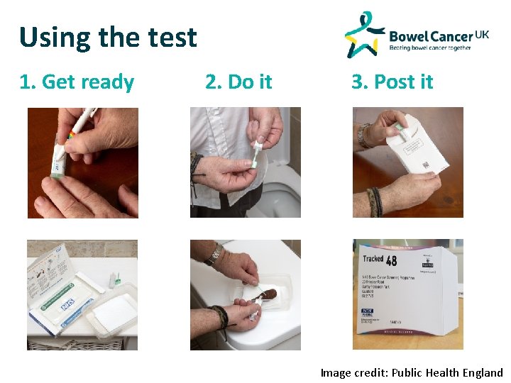 Using the test 1. Get ready 2. Do it 3. Post it Image credit: