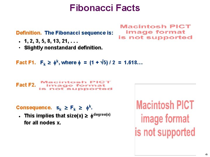 Fibonacci Facts Definition. The Fibonacci sequence is: 1, 2, 3, 5, 8, 13, 21,