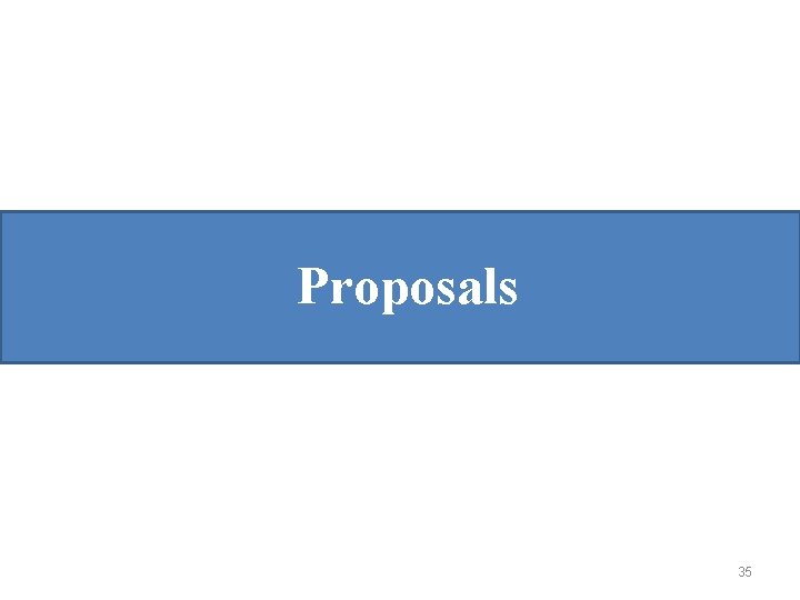 Proposals 35 