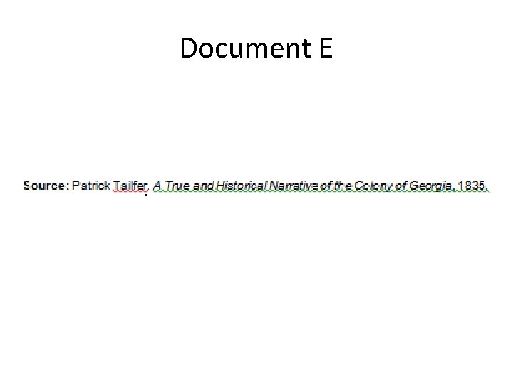 Document E 
