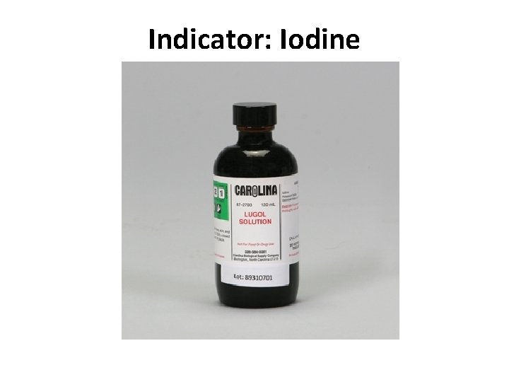 Indicator: Iodine 