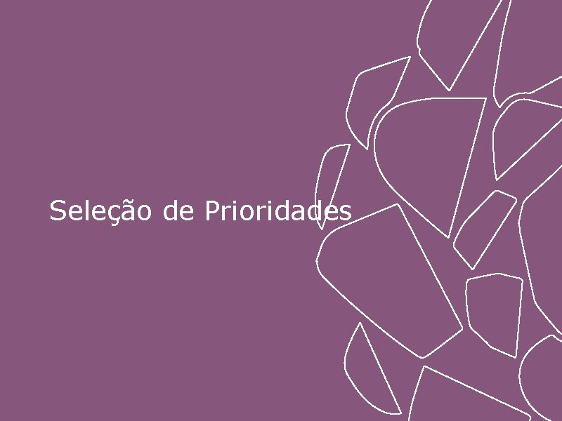 Seleção de Prioridades 