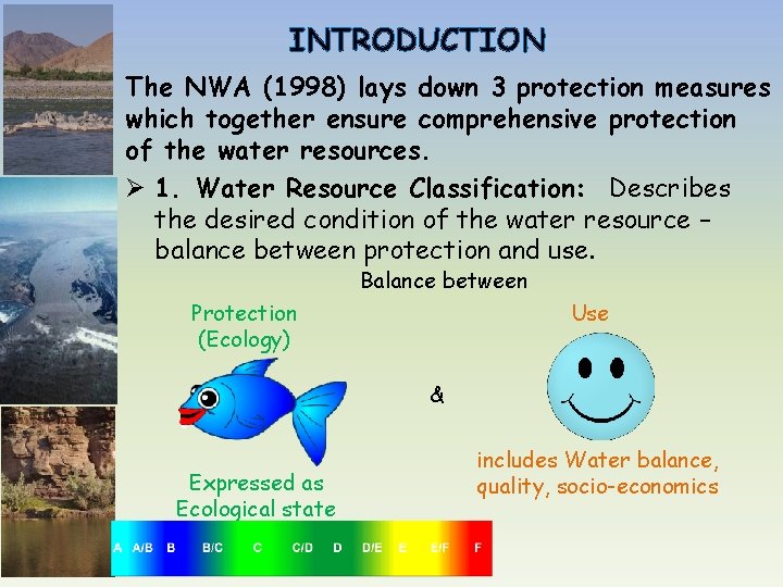 INTRODUCTION The NWA (1998) lays down 3 protection measures which together ensure comprehensive protection