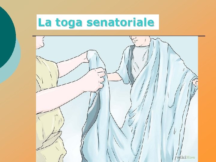 La toga senatoriale 