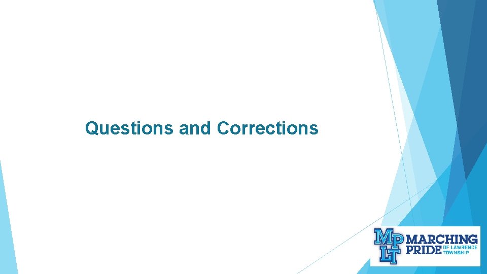 Questions and Corrections 