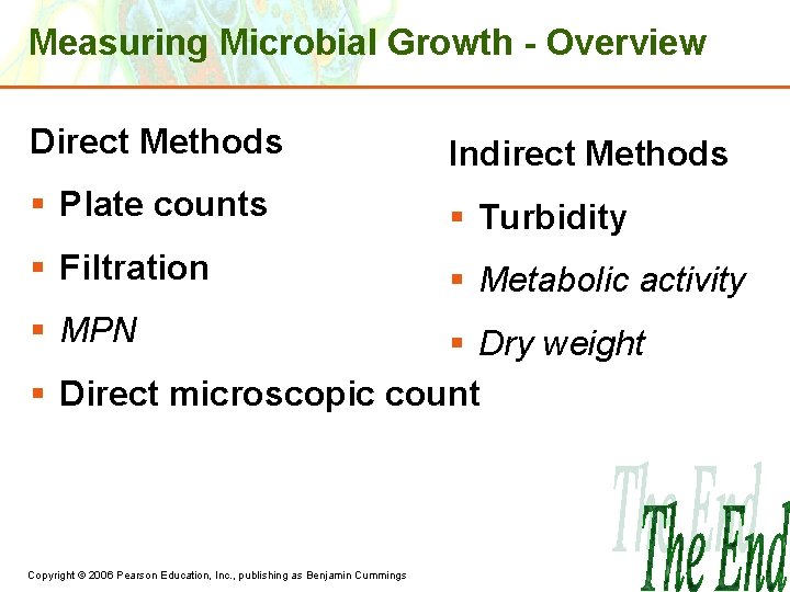 Ch 6 Microbial Growth Objectives Classify microbes into