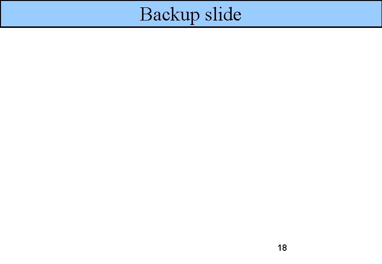 Backup slide 18 