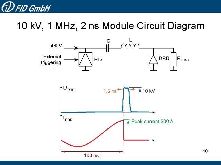 10 k. V, 1 MHz, 2 ns Module Circuit Diagram 18 