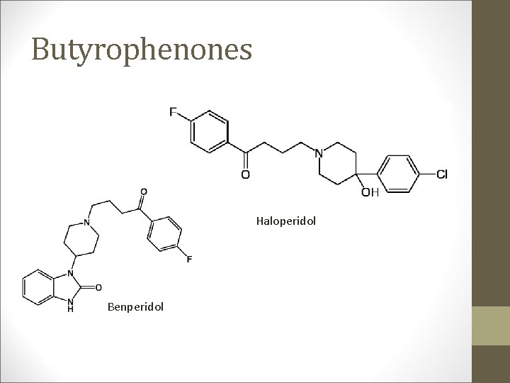 Butyrophenones Haloperidol Benperidol 