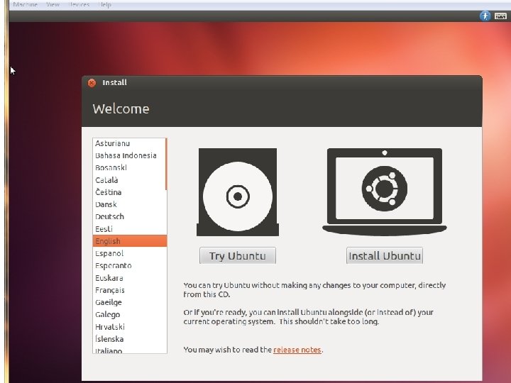 Installing Ubuntu VM cs 431 -cotter 35 