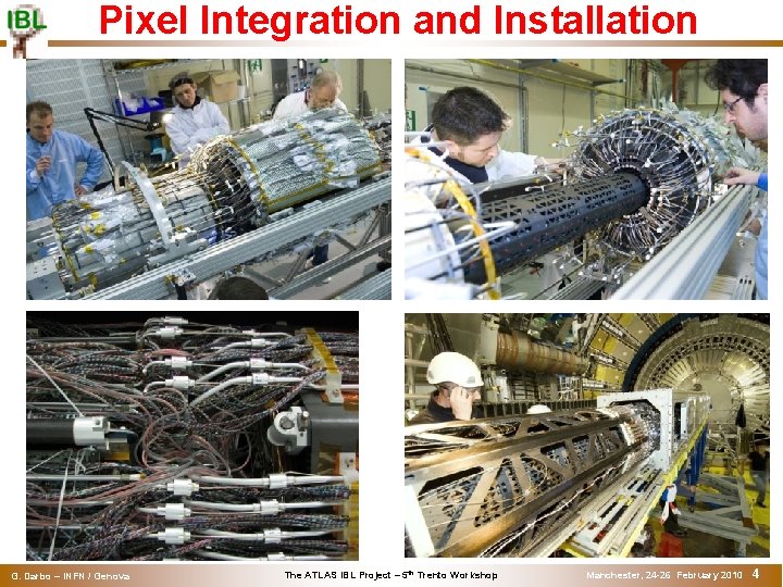 Pixel Integration and Installation G. Darbo – INFN / Genova The ATLAS IBL Project