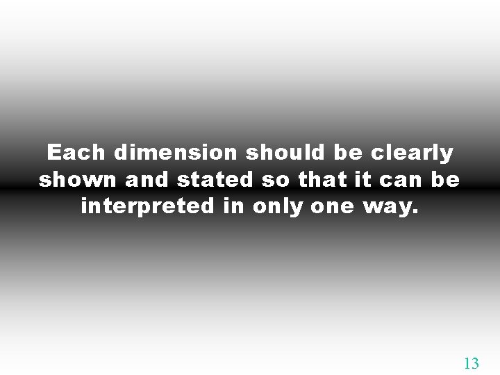 Each dimension should be clearly shown and stated so that it can be interpreted