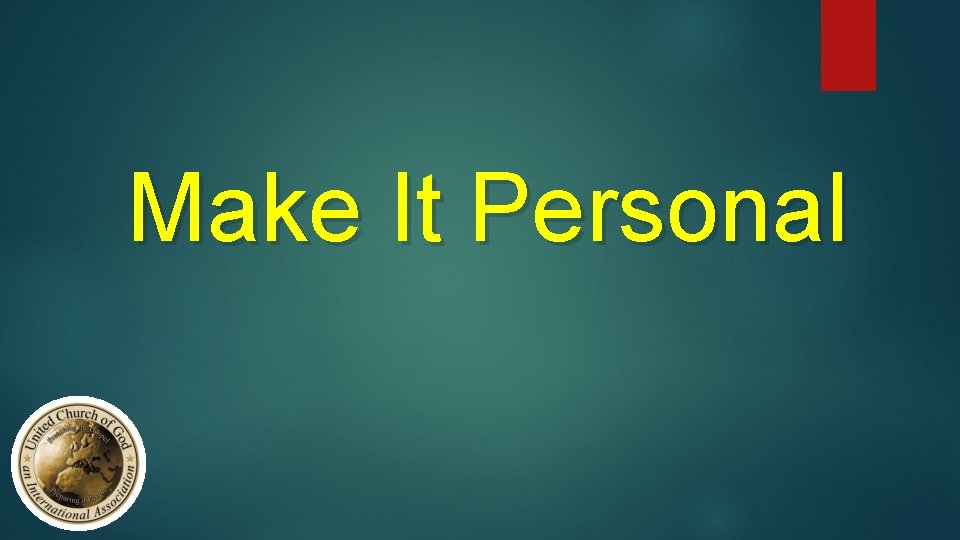 Make It Personal 