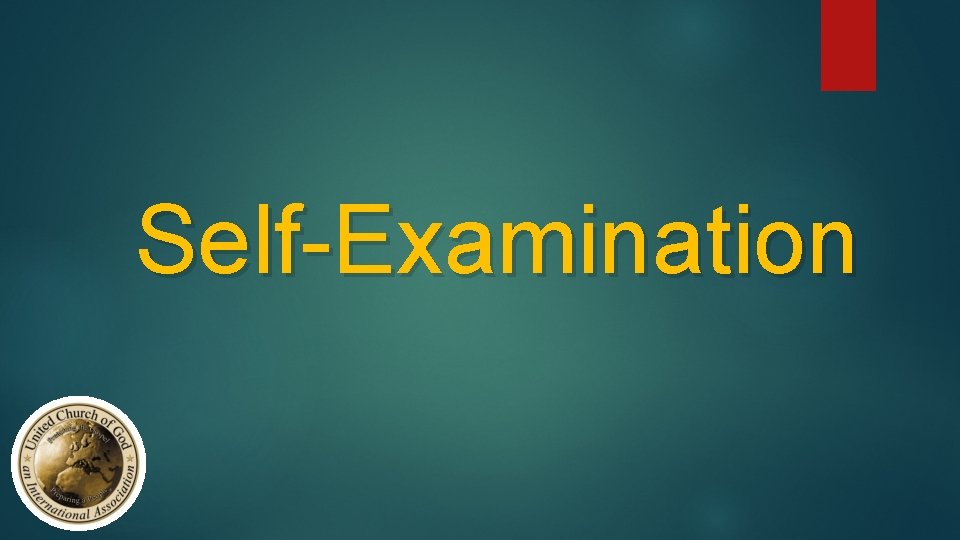 Self-Examination 